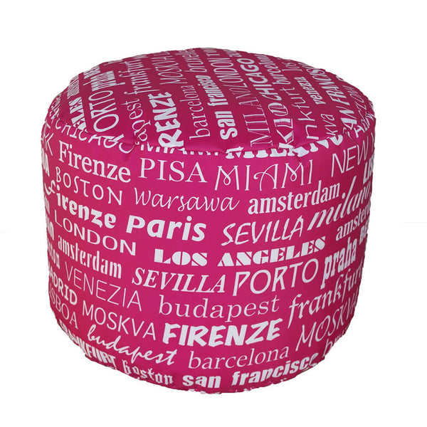 prezzo Pouf Puff Rond 50x40cm Big City Fuchsia Avalli