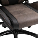 Sedia da Gaming Ergonomica in Similpelle  Marrone e Nero
