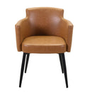 Poltrona in Similpelle 56x58H76 cm Gialla