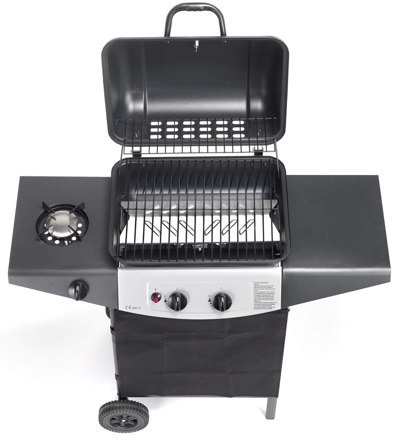 Barbecue a Gas GPL con Pietra Lavica 1 Fuoco Ompagrill 4939 Double