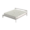 Topper Matrimoniale 160x190 cm Memory Sfoderabile Fodera Aloe con Elastici in Poliestere Bianco