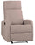 Fauteuil relax manuel en tissu gris tourterelle