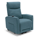 Poltrona Alzapersona Elettrica 2 motori 74x80x105 cm in Tessuto  Londra Petrolio