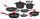 Batterie de cuisine 18 pièces en aluminium moulé antiadhésif Olympia Love