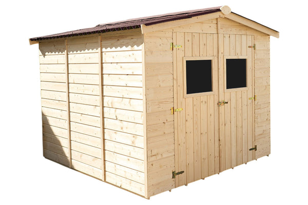 Casetta Box da Giardino 2,4x2,4 m con Pavimento in Legno Picea Massello 16mm Eden prezzo