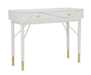 Console Luxy 100x40x79 cm in Legno e MDF e in Ferro Bianco e Oro