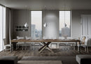 Tavolo Allungabile 130-390x90x77 cm Volantis Premium Noce Telaio 4C 