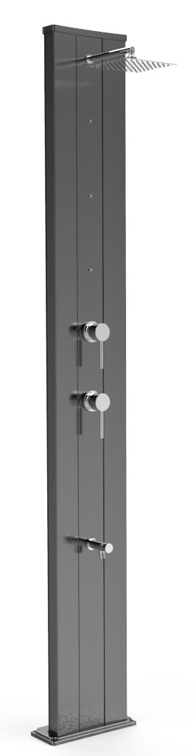 sconto Mitigeur de douche solaire de jardin nébuliseur et lave-pieds Arkema Dada S Top Line Perla Nera