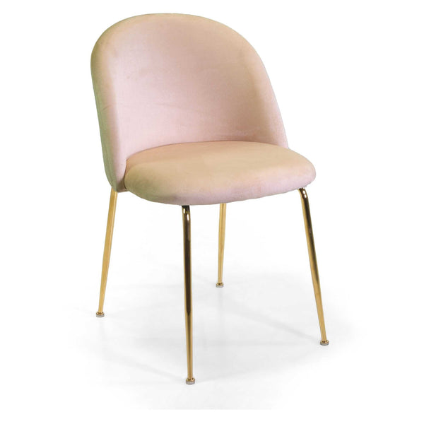 prezzo Sedia Sammi 50x57xh47/77,5 cm in Tessuto Velluto Crema/Oro