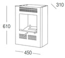 Stufa a Bioetanolo da Interno 3kW Karlsen Ruby New Bianca
