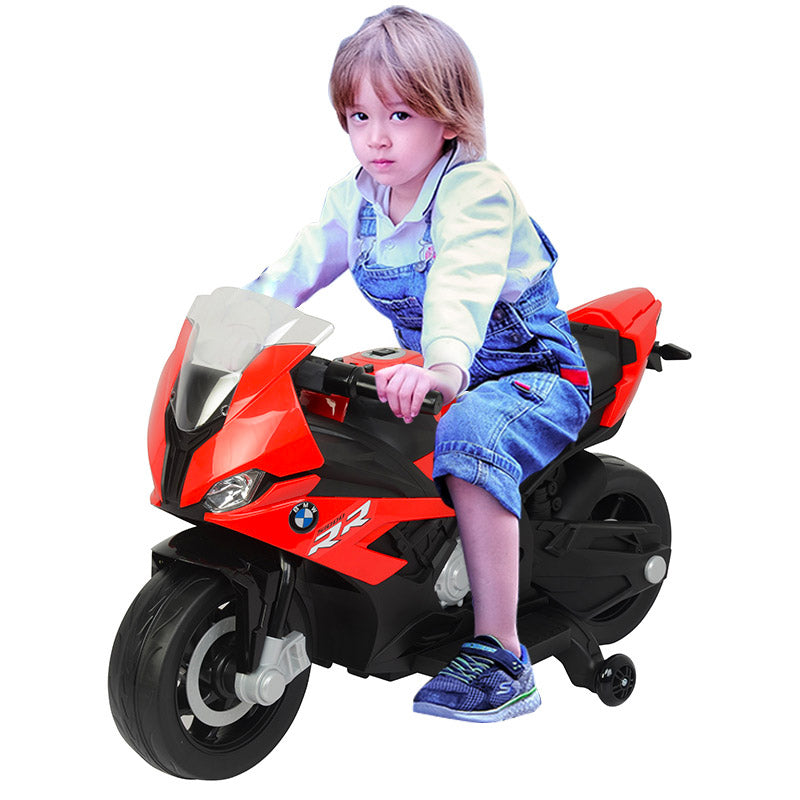 Moto Elettrica per Bambini 12V con Licenza BMW S1000 RR Rossa