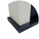 Camino Elettrico da Pavimento Effetto Fiamma 2000W CheminArte Avoriaz Bianco Crema e Nero