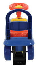 Macchina Cavalcabile per Bambini Volante Direzionabile Vano Contenitore e Telefono Marvel Spidey Blu