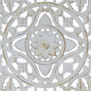 Pannello da Parete Intagliato 44x3xH44 cm in Abete Bianco