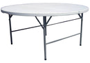 Tavolo Tondo Pieghevole da Catering Ø150 cm in Polietilene Vorghini Bianco