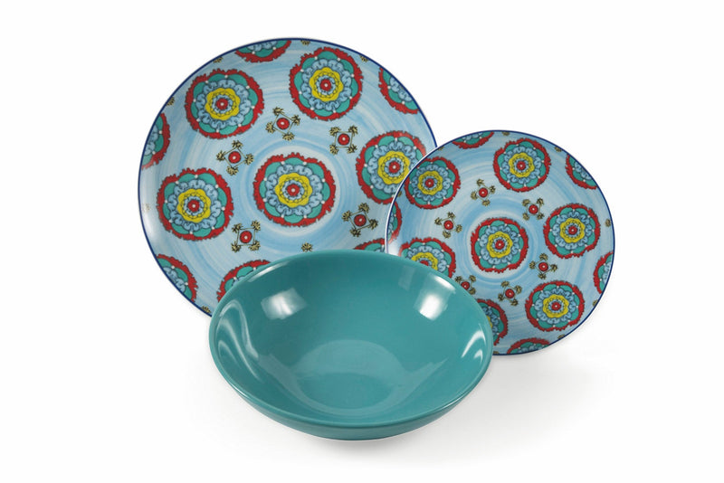 Servizio Piatti 18 Pezzi in Porcellana e Gres Villa d'Este Home Tivoli Bazar