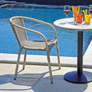 Sedia da Giardino in Alluminio Effetto Legno Vorghini Nature