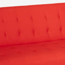 Divano Letto Clic Clac 180x64x70 cm in Similpelle Rosso