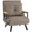 Fauteuil lit convertible simple 63x73x81 cm en tissu effet velours gris