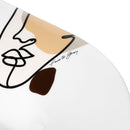 Piatto da Portata 44x36x7 cm  in Ceramica VdE Tivoli 1996 Face to grey 