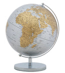 Mappamondo Argento New Ø25x34 cm Metallo e Plastica Ruggine e Argento