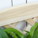 Portapiante Fioriera da Giardino 4 Ripiani 67x33x123 cm in Legno Naturale