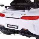 Macchina Elettrica per Bambini 12V con Licenza Mercedes GTR AMG Bianca