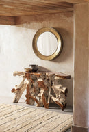 Specchio con Cornice Adara Oro D80 in Metallo