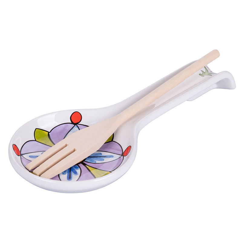 Poggiamestolo 27,8x12,4x3,5 cm  in Ceramica VdE Tivoli 1996 Infinito Lipari