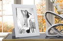 Cornice Cobble Glam 26x1,5x31,5 cm in Poliresina e Vetro Bianco