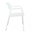 Sedia da Giardino Windsor Impilabile 56x56x78 h cm in Acciaio Bianco