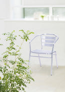 Sedia da Giardino Bar in Alluminio Tosini Silver