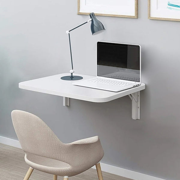 sconto Tavolo Pieghevole a Muro Salvaspazio 80x40  cm in MDF Bianco