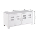 Armadietto in Acciaio con 2 Ante Bianco 100x40x48,5 cm 