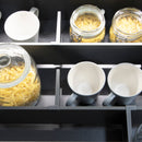 Set di Divisori Casseti Vertex-Concept L600 Grigio Antracite Alluminio e Tecnoplastica Emuca