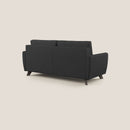 Divano Letto 3 Posti 188x97x96 cm in Tessuto Nero