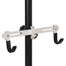 Cavalletto Portabici Verticale 2 Posti Max 100 Kg in Alluminio e Acciaio  Nero