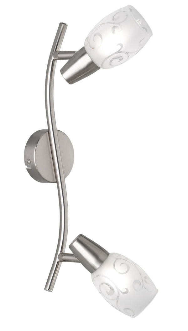 Plafoniera da Interno Attacco E14 in Metallo Nichel Opaco acquista