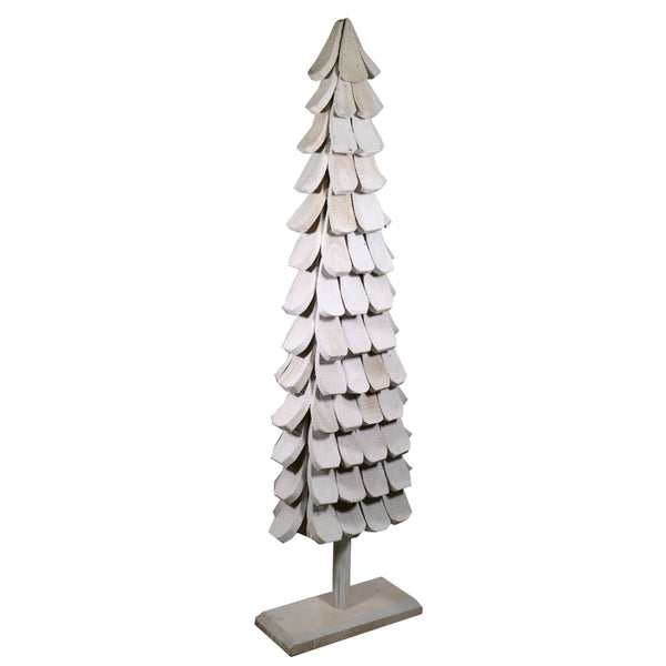 Sapin de Noël en Bois de Paulownia H180cm Adami Blanc sconto