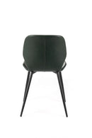 Set 4 Sedie 55x45xH83 cm in Soft-Touch Diana Verde Scuro