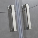 Porta Parete Doccia 2 Ante Saloon in Cristallo Trasparente 6mm H195 Bonussi Giuly Varie Misure