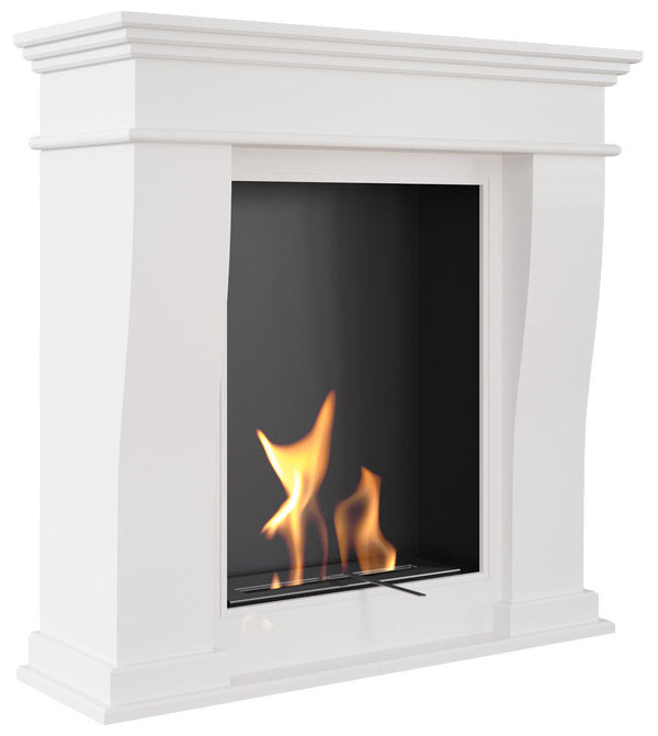 Cheminée Bioéthanol au Sol 98,8x35,5 cm Flig Boulder Blanc online
