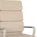 Poltrona Mito Presidenziale Simil Tortora Cromata