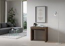 Consolle Allungabile 90-196x42x77 cm in Nobilitato Marrone