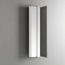 Mobile Bagno Sospeso 135 cm Lavabo e Specchio TFT Mactan Destra Bianco Noce e Grigio