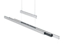 Lampada a Sospensione da Interno a LED in Metallo Alluminio Spazzolato