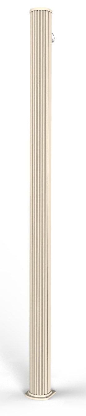 Doccia Solare da Giardino 25L Miscelatore e Lavapiedi Arkema Jolly S Bianco Crema