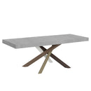 Tavolo Allungabile 180-440x90x77 cm Volantis Premium Cemento Telaio 4C 