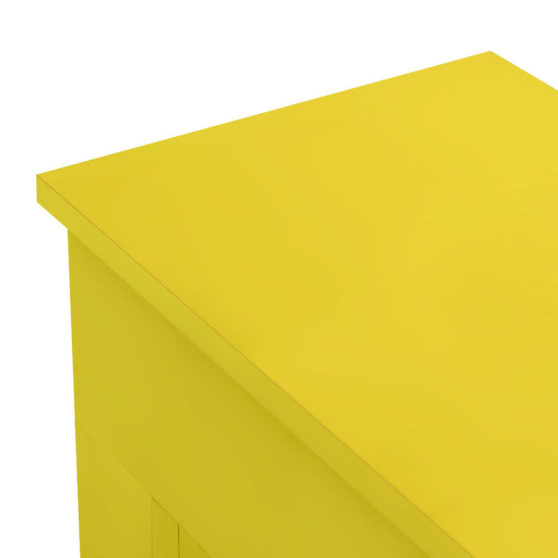 Camino a Bioetanolo da Pavimento 96x35xH96 cm Bellini Giallo