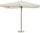 Parasol de jardin 3x3 m Mât Ø48 mm en Bois Morel Ecru